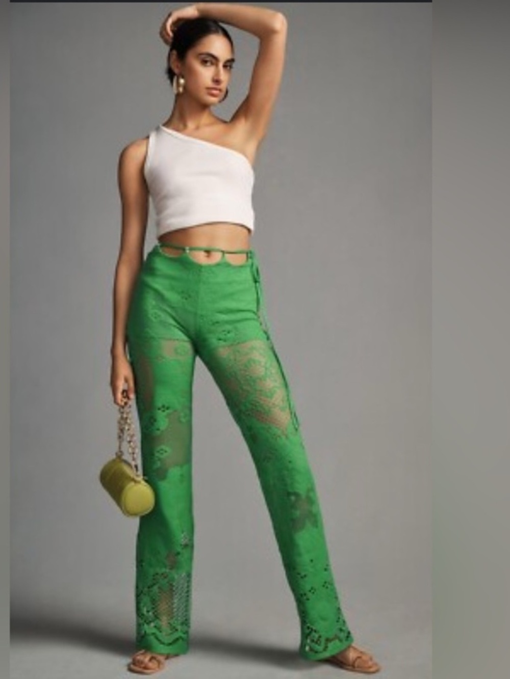 Anthropologie Beatrice .b Soleil Lace Flare Trousers